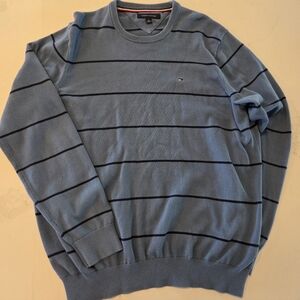 100% Cotton Tommy Hilfiger Striped Crewneck Sweater